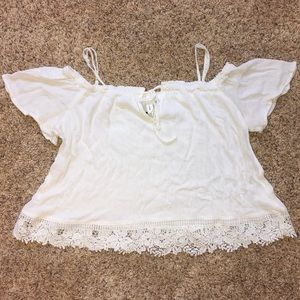 Off the shoulder shirt